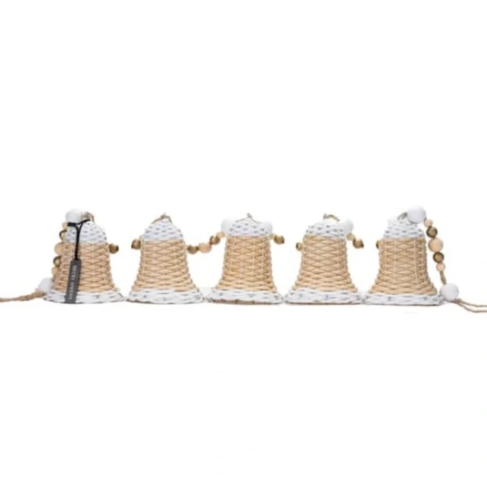 NIB Woven Bells Seagrass 42